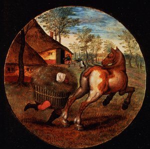 Die Welt auf den Kopf gestellt von Pieter Brueghel the Younger